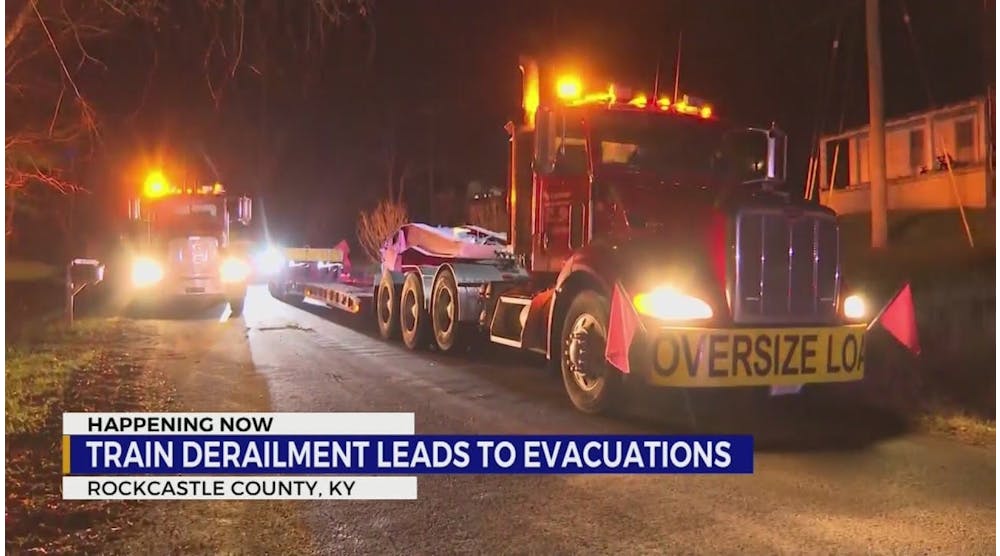 Kentucky train derailment leads to evacuations