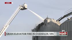 Crews respond to elevator fire in Chandler, Minnesota