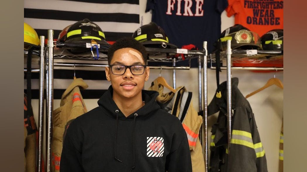 Nolen Carney said he used some of the life-saving skills he learned in a Syracuse high school fire/EMS program to save an overdose victim&apos;s life.
