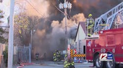 Fire tears through Pawtucket business