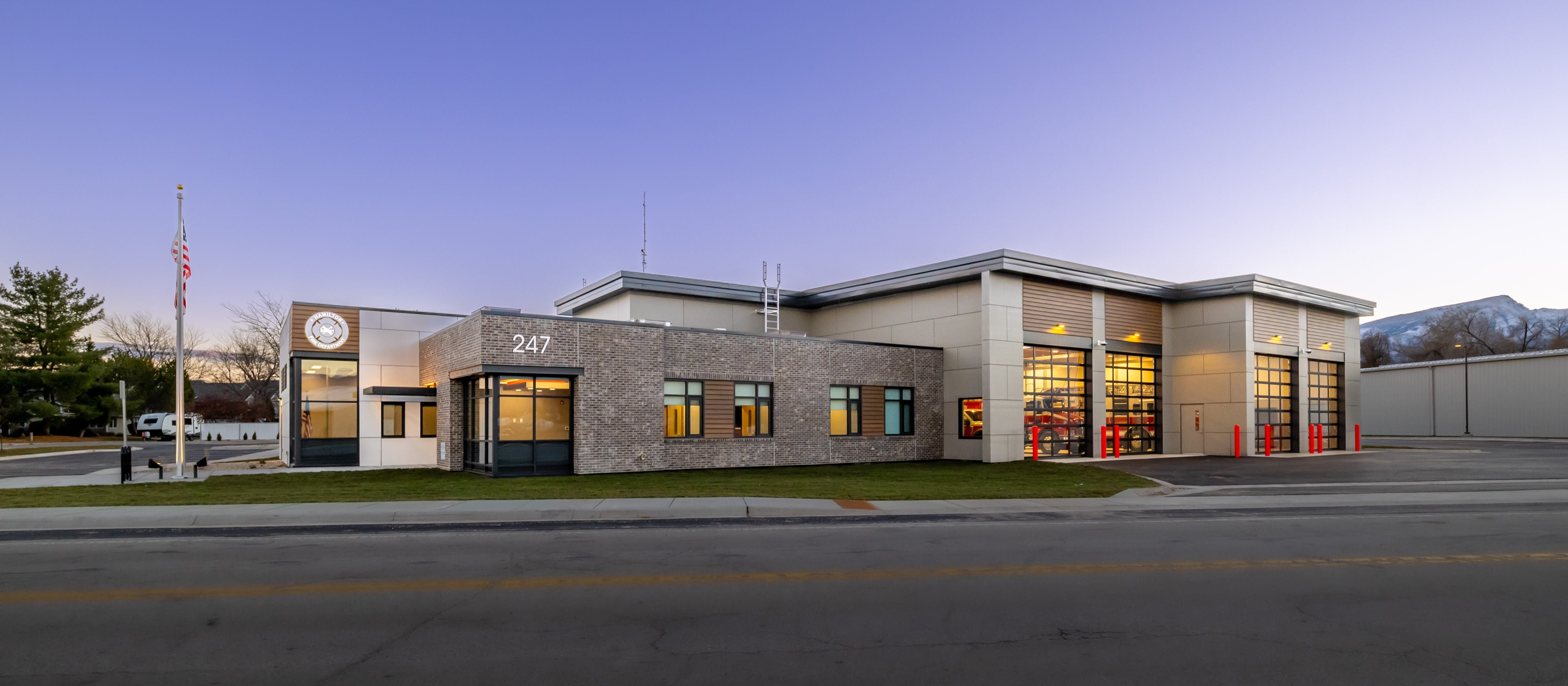 The new Hamilton fire station has 12,500 square feet of space designed with firefighter safety in mind.