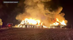 At least 10 horses killed in Colorado barn fire