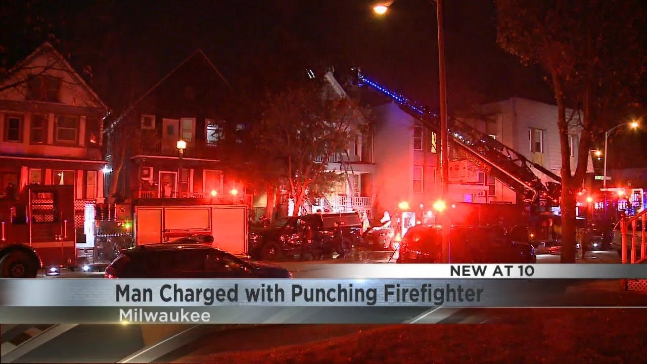 Milwaukee man charged with assaulting firefighter