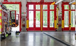 This station has ceramic tile at wall areas that will receive extra scrubbing, concealed conduit and piping, ample natural light, polished concrete floors and easily accessible hose reels.