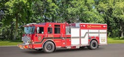 The initial two orders comprise nine apparatus, headlined by a Pierce® Volterra™ electric pumper intended for MFES’s new net-zero fire station. The initial two orders comprise nine apparatus, headlined by a Pierce® Volterra™ electric pumper intended for MFES’s new net-zero fire station.