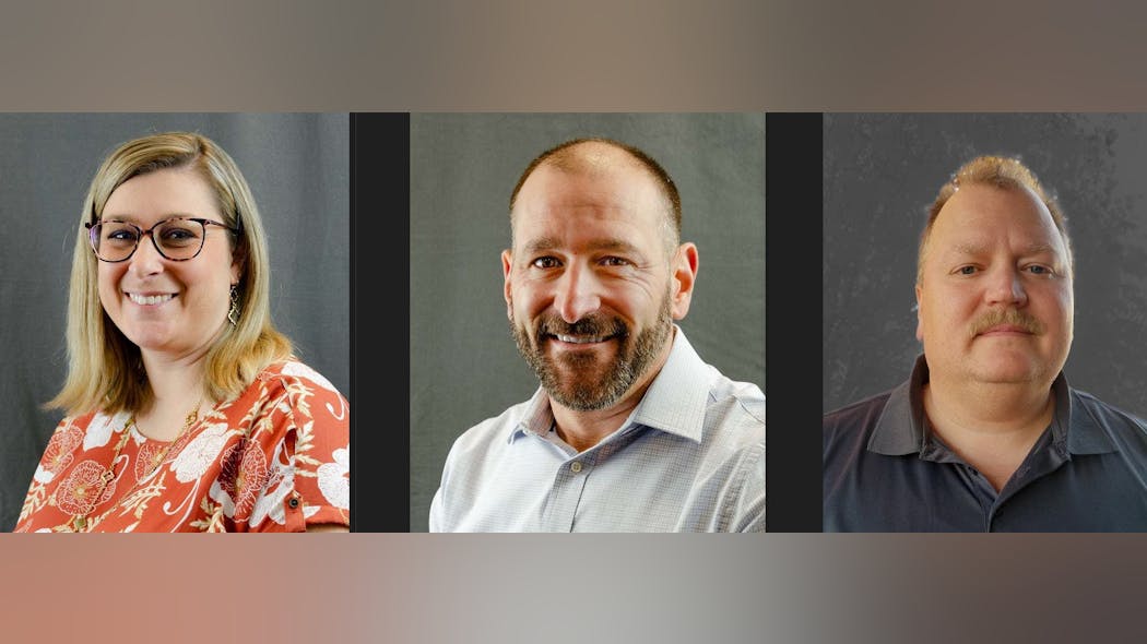 Amy Steele was named Customer Service Manager, Elkhart Brass; Jeff Seidner was named Strategic Account Manager; Jason Witmier will become the Director, Education &amp; Technology.