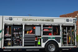 When developing apparatus specifications, details are important and must reflect the level of customization that a department expects with respect to compartment layouts. Advance planning by the Circleville Volunteer Fire Department (North Huntingdon, PA) resulted in this well-designed Sutphen Monarch rescue engine.