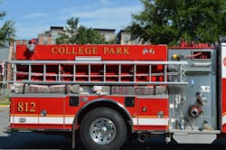 Apparatus should be designed with safe maintenance access, to reduce out-of-service time. College Park, MD, Volunteer Fire Department Engine 812 was built with low-mounted ground ladders, standpipe rack access and a full-height, stainless-steel hinged door on the right side pump panel.