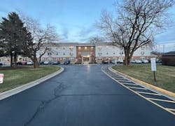 Three-story, wood-frame, low-income-housing multifamily that lacks a fire department connection and sprinklers. Three-story, wood-frame, low-income-housing multifamily that lacks a fire department connection and sprinklers.