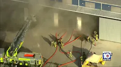 Miami-Dade firefighters battle blaze at waste facility