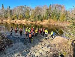 Four personnel involved in a swift water training drill last month were transported for hypothermia. Four personnel involved in a swift water training drill last month were transported for hypothermia.