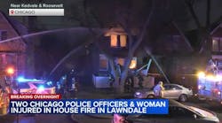 Woman, 2 CPD officers injured in Chicago fire, porch collapse
