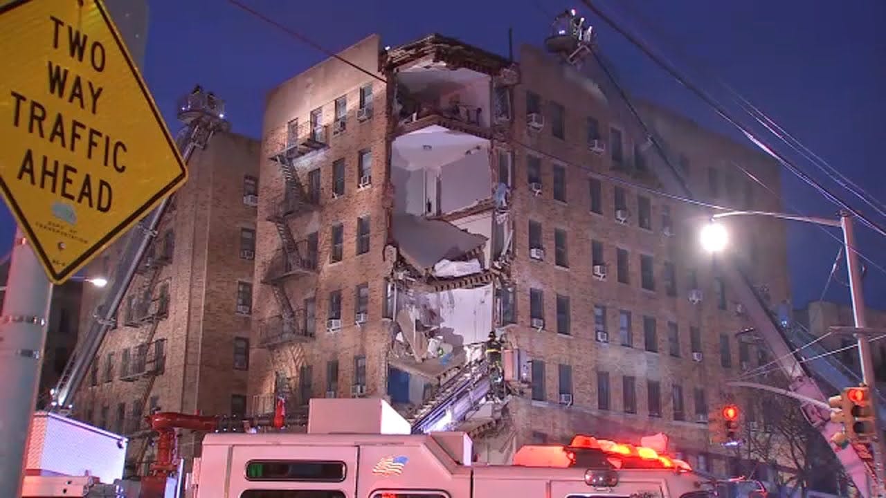 FDNY, EMS Personnel On Standby Following Partial Building Collapse In ...