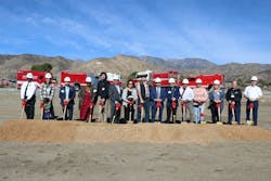 Morongo tribal leaders, administrators and area elected officials break ground on the new Morongo Fire Station #1. Morongo tribal leaders, administrators and area elected officials break ground on the new Morongo Fire Station #1.
