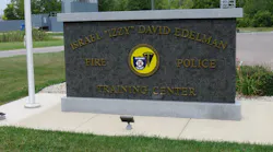 Entrance to the Israel “Izzy” David Edelman Fire Police Training Center.