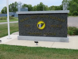 Entrance to the Israel “Izzy” David Edelman Fire Police Training Center. Entrance to the Israel “Izzy” David Edelman Fire Police Training Center.