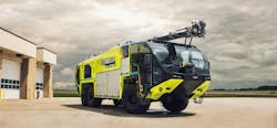 Oshkosh Airport Products announced the pivotal sale of a Striker&circledR; Volterra&trade; 6x6 electric aircraft rescue and fire fighting (ARFF) vehicle to the Japan Ministry of Defense.