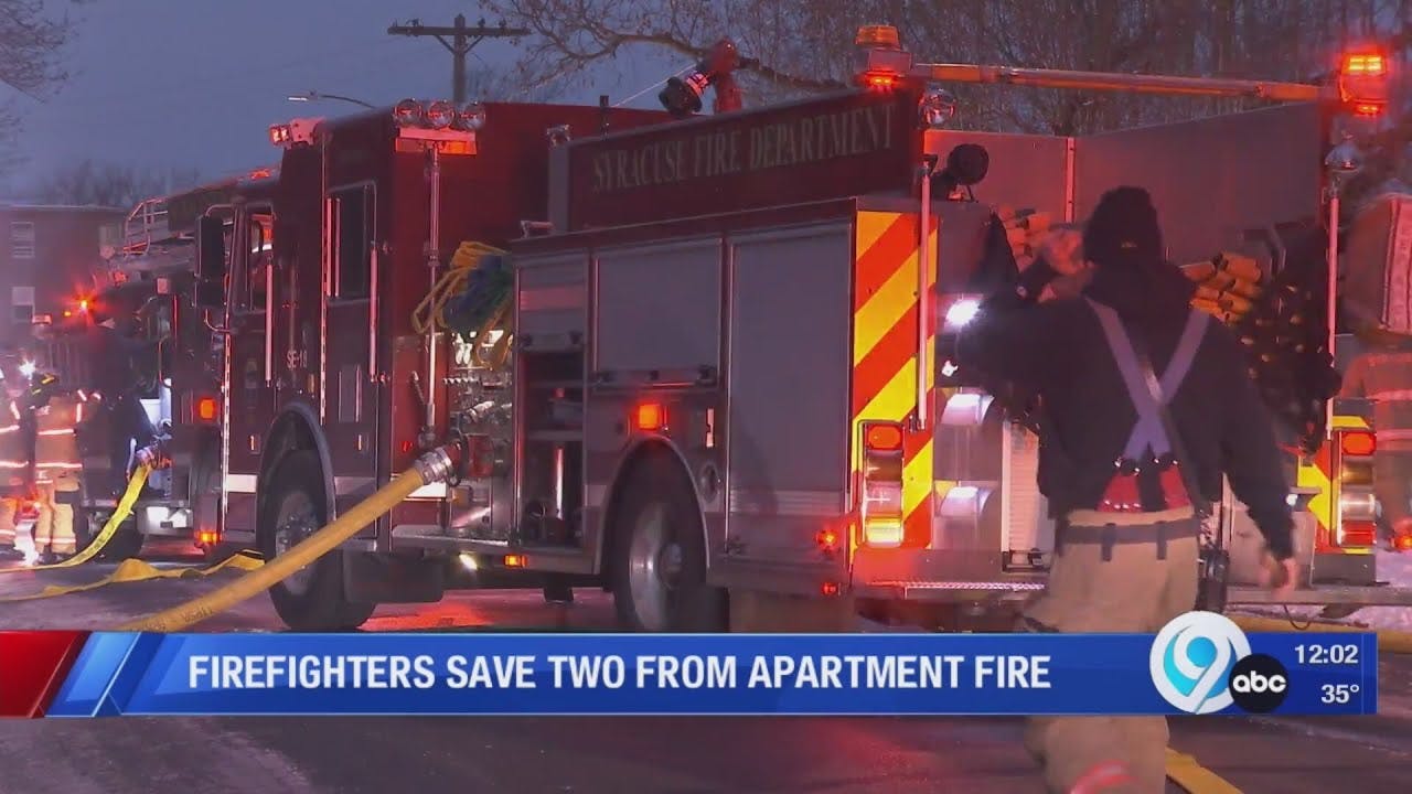 Two rescued from Vincent Apartments fire in Syracuse
