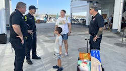 Members of the Fort Myers Beach Fire Control District spent Christmas with residents of an RV park until it was destroyed by Hurricane Ian in 2022. Members of the Fort Myers Beach Fire Control District spent Christmas with residents of an RV park until it was destroyed by Hurricane Ian in 2022.