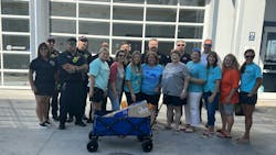 Just weeks after Hurricane Ian hit Fort Myers Beach, firefighters gathered with local students to help them out before the holidays. Just weeks after Hurricane Ian hit Fort Myers Beach, firefighters gathered with local students to help them out before the holidays.