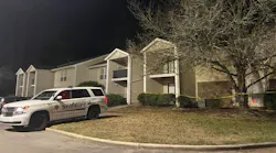 Police say an off-duty deputy was killed and a Birmingham firefighter was injured in an exchange of gunfire Dec. 20, 2023, at a south Jefferson County apartment complex.