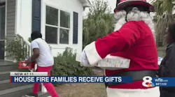 St. Petersburg Firefighters Delivery Christmas Cheer