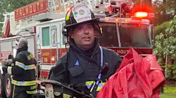 Falmouth Lt. Timothy Bailey was injured fighting a three-alarm fire on Dec. 17.