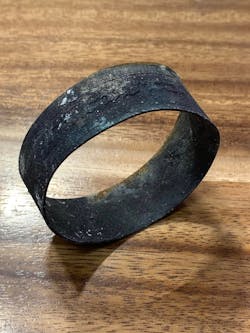 This damaged bracelet is just one of more than 500 pieces of jewelry NO KA OI Jewelers received to restore.