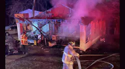 Birmingham firefighters rescued a man from this house fire.