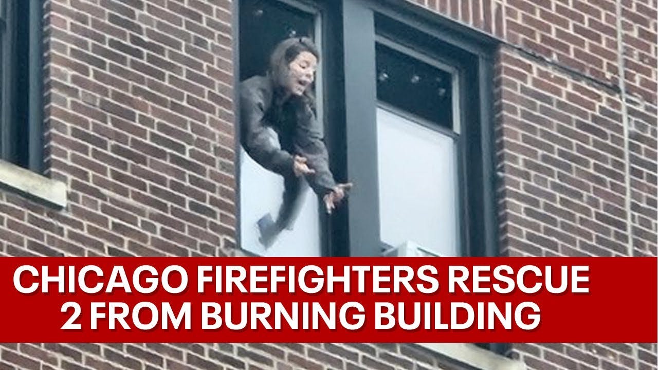 Chicago firefighters rescue people from blaze at Edgewater highrise