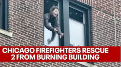 Chicago firefighters rescue people from blaze at Edgewater highrise