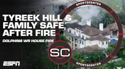Dolphins WR Tyreek Hill and his family are safe after house fire | SportsCenter