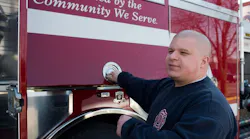 In this 2014 file photo, Monitor Township Firefighter Jeff Sargeson works on a fire rig. Sargeson was struck in a hit-and-run crash on New Years Day.