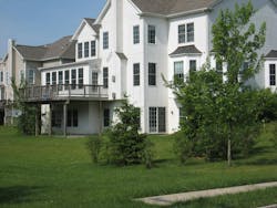 Looking from the front of this estate home (left), one would believe that this is a two-story-with-pitch-Type V residence. However, the rear of the house (right) shows the full entrance into the variable-grade area. Responding companies might decide to position on the side of the residence for an attack on a variable-grade fire in the lower compartment area. Looking from the front of this estate home (left), one would believe that this is a two-story-with-pitch-Type V residence. However, the rear of the house (right) shows the full entrance into the variable-grade area. Responding companies might decide to position on the side of the residence for an attack on a variable-grade fire in the lower compartment area.