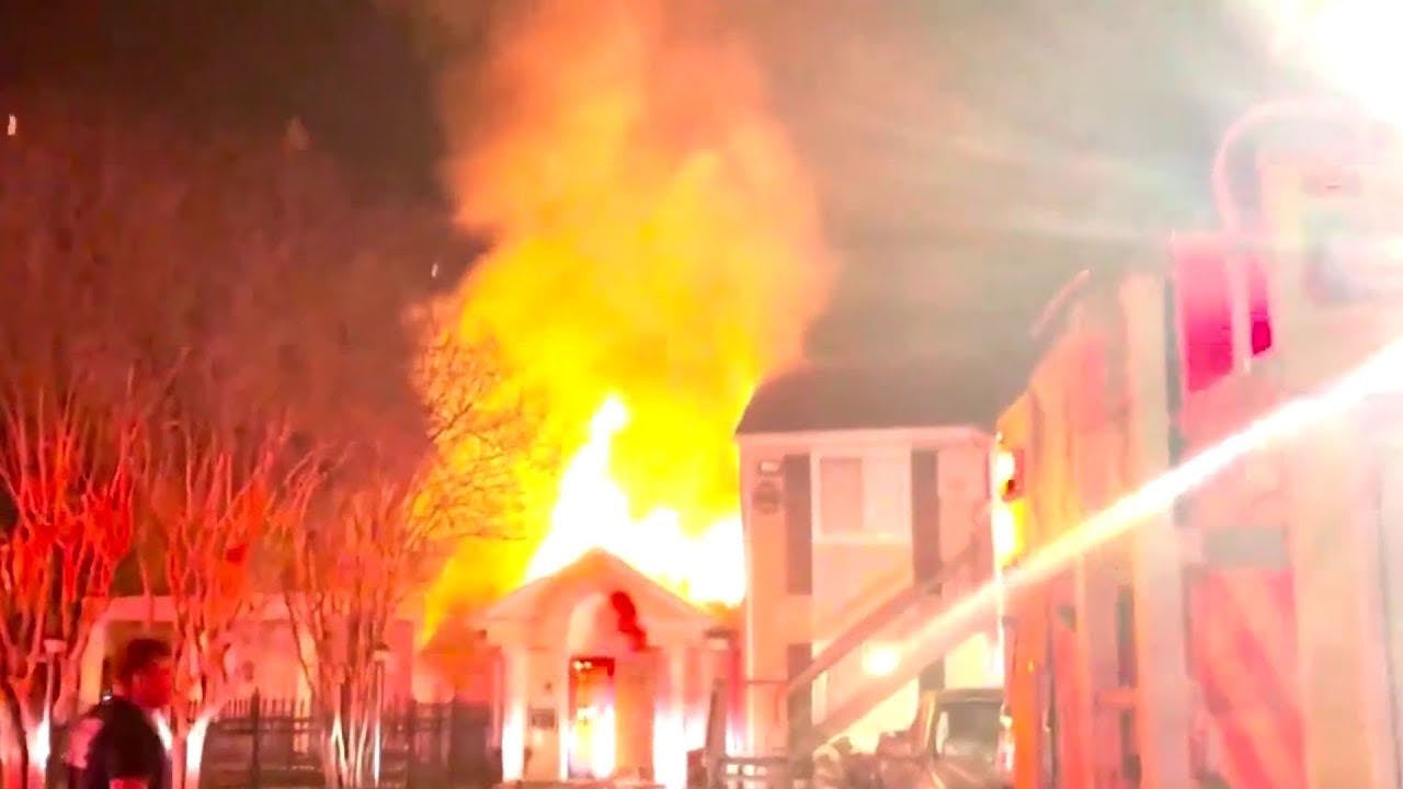 Massive fire leaves several families without homes after 2-alarm fire destroys apartment complex