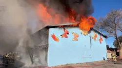 Working Fire at Vacant Apartment Building