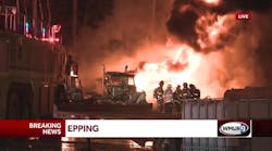 Firefighters battle multi-alarm fire involving multiple oil tankers in Epping, authorities say Firefighters battle multi-alarm fire involving multiple oil tankers in Epping, authorities say
