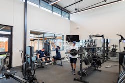 The 2023 Station Design Award Gold Career 1 station winner, Saginaw, TX, Central Fire Station has a new fitness center. The 2023 Station Design Award Gold Career 1 station winner, Saginaw, TX, Central Fire Station has a new fitness center.