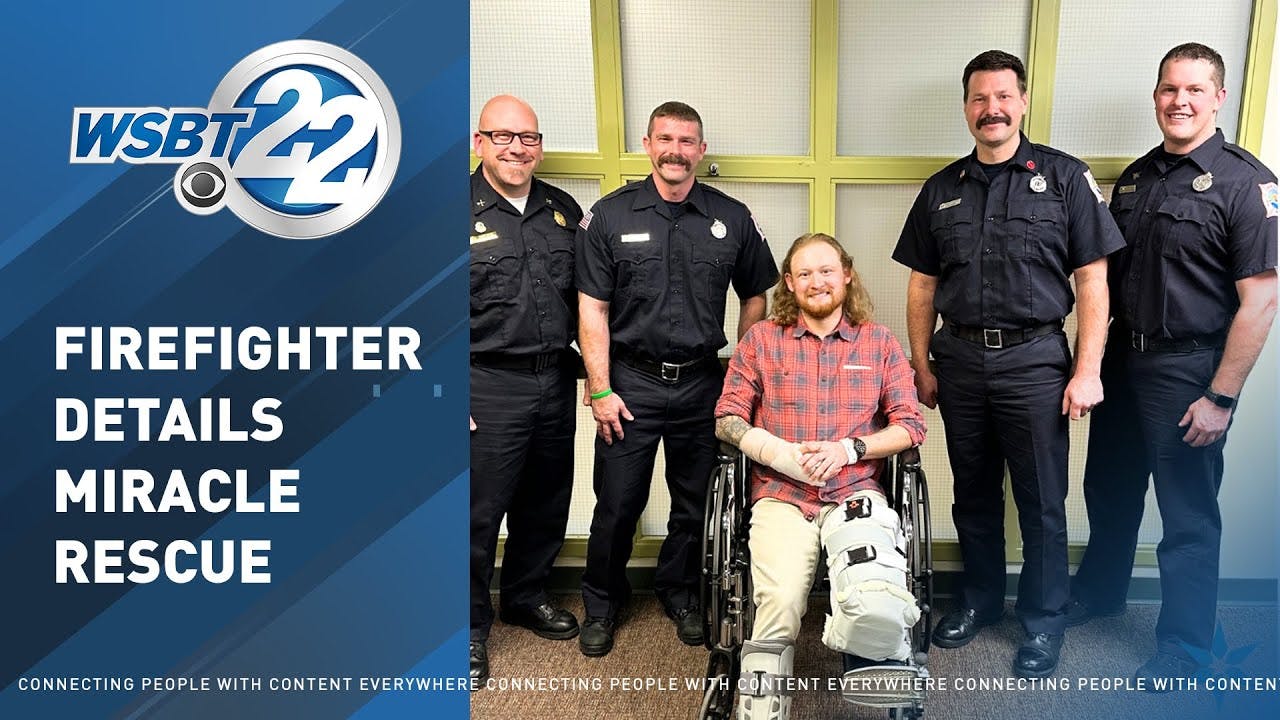 Firefighter recounts dramatic rescue of man stranded in vehicle for nearly a week