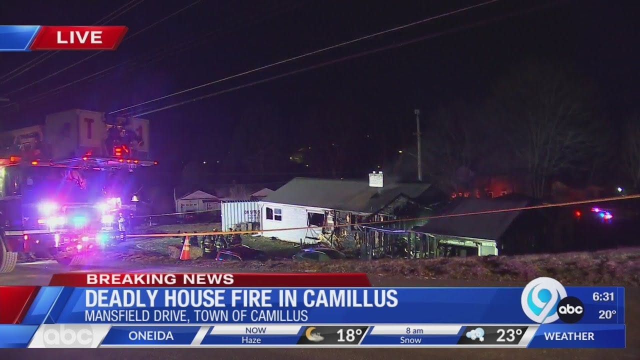 One dead, one critical after house fire in Camillus