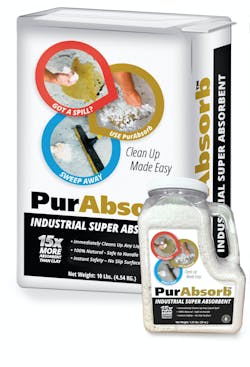 Upon contact, PurAbsorb begins absorbing instantly leaving a clean and dry no-slip surface.