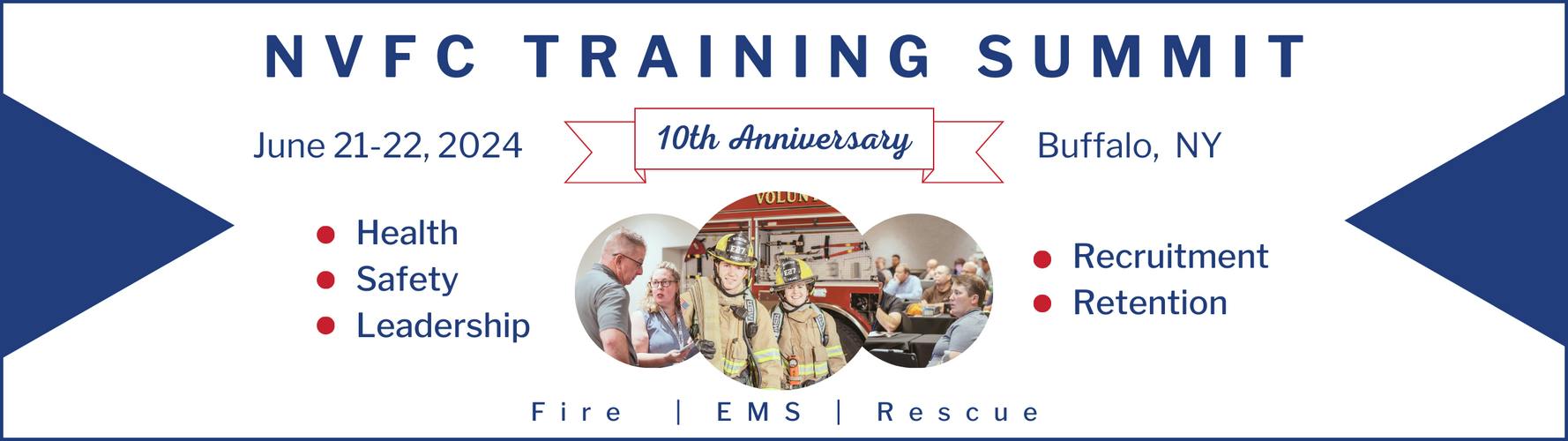 The NVFC&rsquo;s signature conference, taking place June 21-22 in Buffalo, NY, provides an opportunity for firefighters and EMS providers to participate in valuable classroom training, idea sharing, and networking.