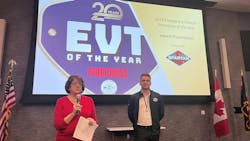 Firehouse Special Projects Editor Janet Wilmoth and Jake Virnig from Spartan Fire Chassis honored David Rupert at the FDSOA Annual Fire Apparatus, Specification, Maintenance and Fleet Management Conference Thursday. Firehouse Special Projects Editor Janet Wilmoth and Jake Virnig from Spartan Fire Chassis honored David Rupert at the FDSOA Annual Fire Apparatus, Specification, Maintenance and Fleet Management Conference Thursday.