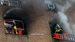 First Due FDNY High Rise Fire Brownsville Brooklyn