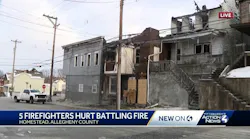 5 firefighters hurt in Homestead fire
