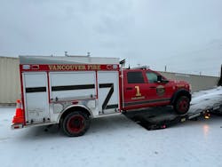 The rig stolen from Vancouver, WA was recovered by deputies in Linn County, OR The rig stolen from Vancouver, WA was recovered by deputies in Linn County, OR