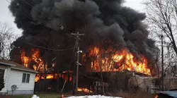 A massive fire in North Brunswick was battled Wednesday.