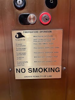 When a firefighter depresses the Door Open button and then releases it, the elevator car doors close automatically.