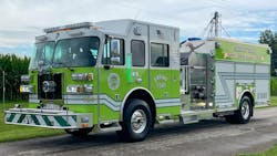 Sutphen built this custom pumper for the Scott Township Volunteer Fire Department in New Castle, PA, on a Monarch heavy-duty chassis.