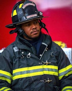 Plainfield Firefighter Marques Hudson, 32, died at a house fire Friday. Plainfield Firefighter Marques Hudson, 32, died at a house fire Friday.